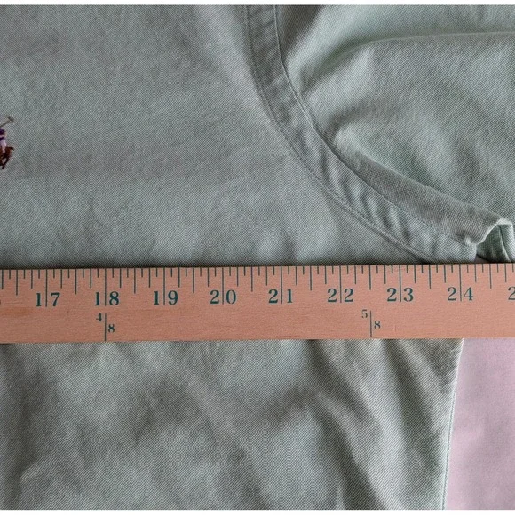 Polo Ralph Lauren Mens Classic Fit Mint Green Oxford Short Sleeve Shirt Size M - Picture 5 of 9